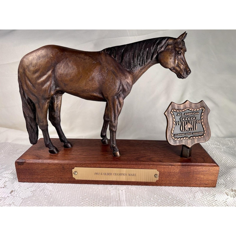 1996 AQHA Congress Champion Bronze Trophy C.R. Morrison #158/250 SURELY A MISTER